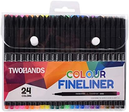 שני ידיים עטי יומן, צבעוני מתכנן עטים, בסדר טיפ עטים, פיינלינר, בסדר נקודת סמני עבור ביומן,כתיבה,צביעה,