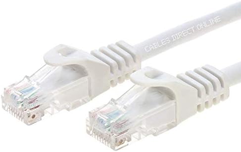 כבלים ישירים באינטרנט ללא תקלות חתול 5א אתרנט רשת תיקון כבל לבן 50 רגליים