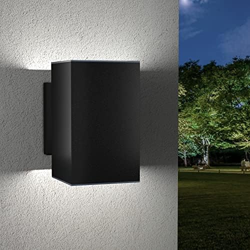קיר מודרני של ברייניקוני נדלקת תאורה אלחוטית אלחוטי אטום למים חום לבן אור חיצוני אור סולארי מופע