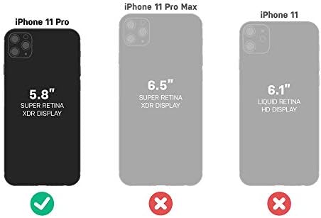Otterbox iPhone 11 Pro Symmetry Series Case - Black, Ultra -Sleek, תואם טעינה אלחוטית, קצוות מוגבהים