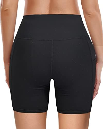 מכנסיים קצרים של Marinavida Biker עם כיסים 5 אינץ 'לנשים אימון מכנסי אופנוען מותניים גבוהים אימון ויוגה טייץ'