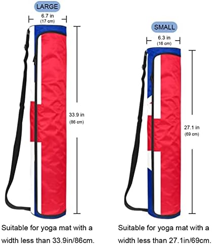 תיק מזרן יוגה לתרגיל מזרן יוגה, מנשא מזרן יוגה לתרגיל תיק נשיאה יוגה עם רוכסן מלא עם רצועה מתכווננת דגל בריטניה,