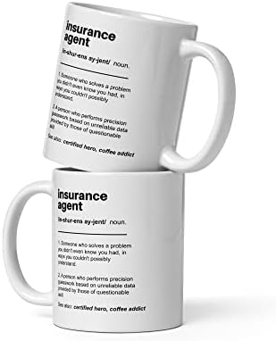 ביטוח סוכן הגדרה קפה ספל מצחיק מתנת רעיונות עבור גברים לנשים מכללת גראד יום הולדת פרישה כוס