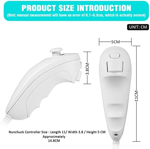 Modeslab 4 Pack Wii Wii Controller Remote ו- Nunchuck, WiiMote תנועה מובנית בתוספת Gamepad joystick תואם