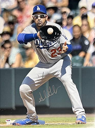 אדריאן גונזלס לוס אנג'לס דודג'רס חתום על 16x20 צילום PSA 6A53946 - תמונות MLB עם חתימה עם חתימה