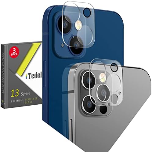 איידל 3 מארז אייפון 13 מגן עדשות מצלמה פרו שקוף מלא עם רזולוציה גבוהה, נגד שריטות ואנטי טביעות אצבעות