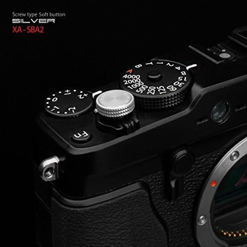 GARIZ METAL XA-SBA2 סוג המצלמה סוג בורג כפתור רך עבור X-PRO1 X100 X10 LEICA CONTAX, כסף