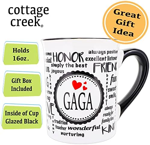 קוטג ' קריק גאגא ספל קפה, קרמיקה גדולה 16 עוז. גאגא ספל עבור הטוב ביותר גאגא אי פעם