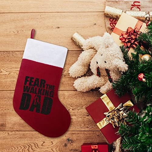 פחד מאבא ההולך גרבי חג המולד גרב עץ חג המולד קישוטים לסנטה קישוטים לקישוטים לחופשת אח 16.5