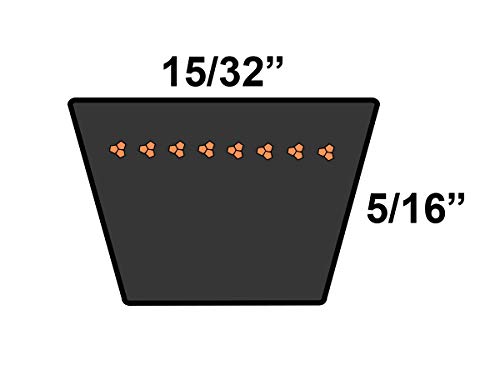 D&D Powerdrive 13900 חגורת החלפת Hevea, גומי