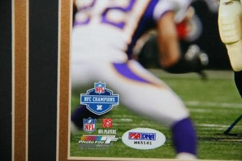 דרו בריס חתימה 8x10 תמונה ממוסגרת של ניו אורלינס קדושים PSA/DNA - תמונות NFL עם חתימה