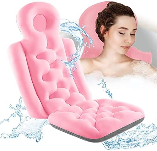 כרית אמבטיה של HTDZDX גוף מלא, מבוגרים תמיכה בצוואר כרית צוואר ספא רך אמבטיה אמבטיה כריות אמבטיה כרית אמבטיה