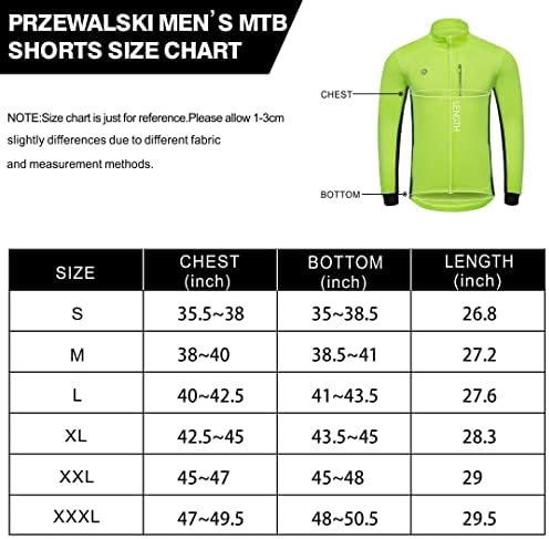 מעילי אופניים לרכיבה על אופניים של Przewalski לגברים חורף ז'קט ריצה תרמית אטומה לרוח נושמת נושמת