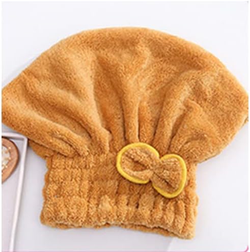 ג'ייד מיקרופייבר מגבת שיער יבשה בנדנה עם כובע מקלחת קשת שיער כובע מקלחת בנדנה לנשים עם מתנות שיער מתולתלות ורטובות