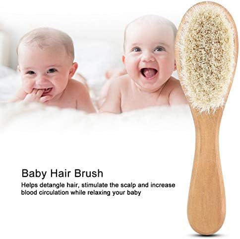 רך מגע טיפוח מסרק טבעי עיזים שיער מסרק, תכליתי תינוק מסרק מברשת, שיער עיסוי עבור בית