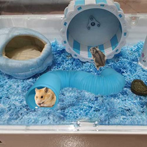 אוגר כיף מנהרות לחיות מחמד עכבר פלסטיק צינור צעצועי קטן בעלי החיים מתקפל פעילות גופנית אימון מחבוא מנהרות