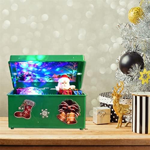 קופסת מוסיקה בסגנון חג המולד של Slynsw יפהפיה היצירה של סנטה קלאוס דקור קופסת מוסיקה למסיבה