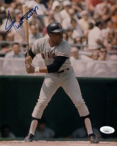ווילי מייס חתום חתימה 8x10 צילום סן פרנסיסקו ענקים JSA AC08622 - תמונות MLB עם חתימה