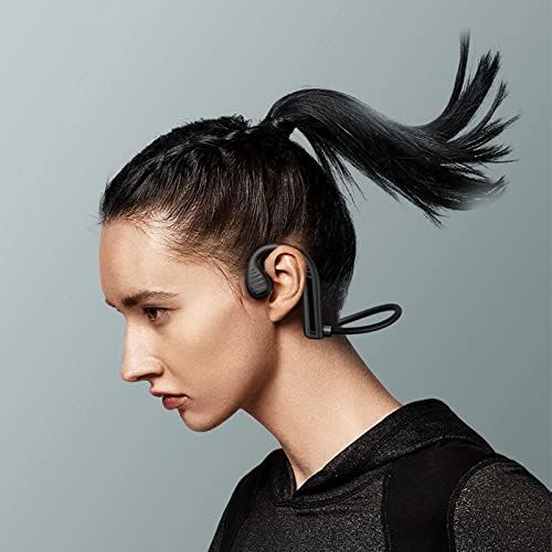 אוזניות הולכת עצם אלחוטית אדומה Bluetooth 5.2 אוזניות אוזניות פתוחות אוזניות אטומות למים, אוזניות חסינות זיעה