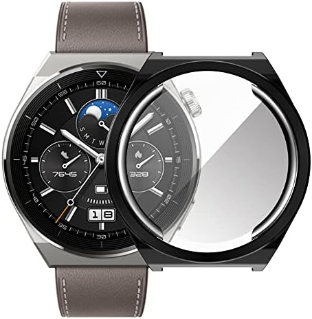 מארז כיסוי מגן תואם ל- Huawei Watch GT3 PRO 43 ממ 46 ממ, פגוש TPU רך אנטי-סקרט, מעטפת מגן עבור Huawei
