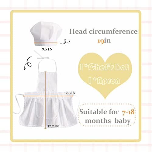 יילוד תינוק צילום נכס תינוק שף תלבושות שף כובע סינר סט תינוקות תינוק שף תלבושות יילוד צילום אבזרי