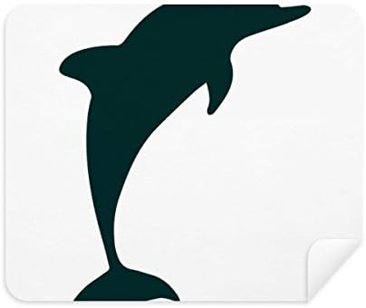 כחול אוקיינוס צייתן ידידותי דולפין ניקוי בד מסך מנקה 2 יחידות זמש בד