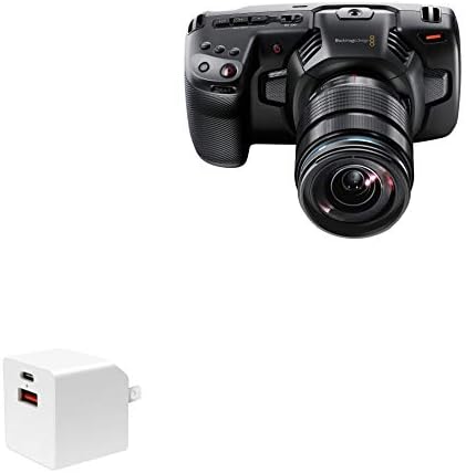 מטען למצלמת קולנוע כיס בוסמגיית 4K - PD Minicube, 20W PD מטען קיר מסוג USB -C - Winter White