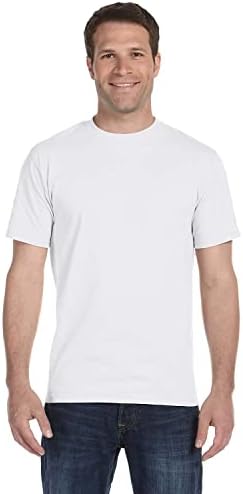 Hanes משקל כבד חולצת טריקו כותנה של ComfortSoft, לבן, XL