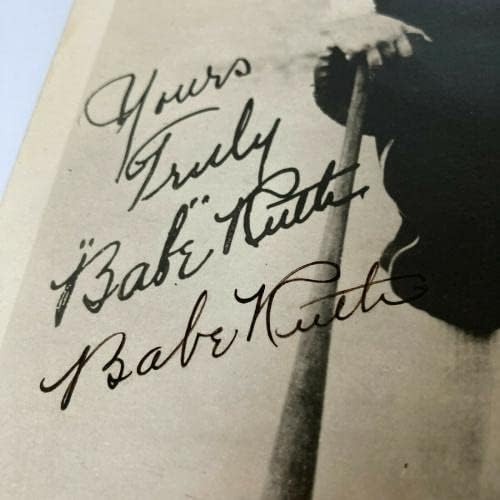 הטוב ביותר בייבי רות ולו גריג 1927 חתום תמונה בקיום JSA COA - תמונות MLB עם חתימה