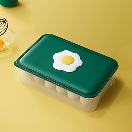 ביצת קרטון מקרר טרי שמירה אחסון תיבה, מטבח עם מכסה ברווז ביצה נגד ירידה ביצת רשת