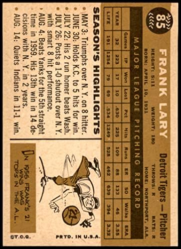 1960 Topps 85 פרנק לארי דטרויט נמרים נמרים