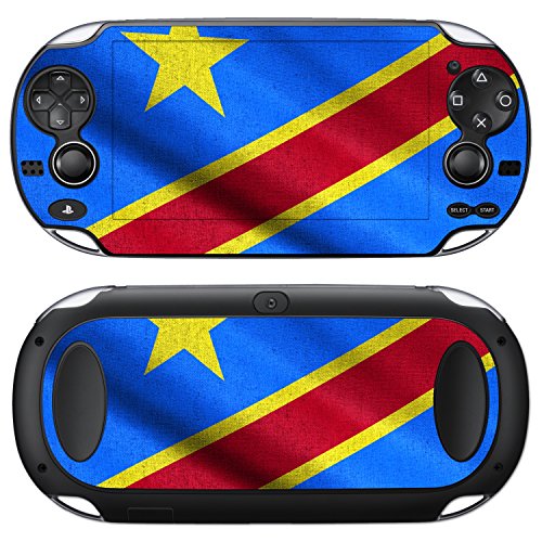 סוני פלייסטיישן ויטה עיצוב עור דגל של הרפובליקה הדמוקרטית של קונגו מדבקות מדבקת עבור פלייסטיישן ויטה