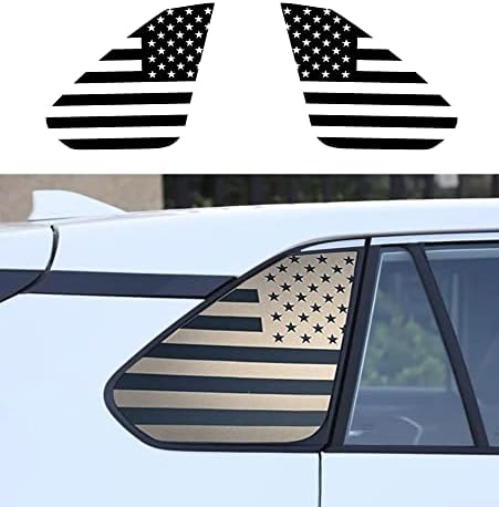 Hhlou for Toyota Rav4 חלון הצדדים של חלון דגל אמריקאי מדבקות/2019 - 2022