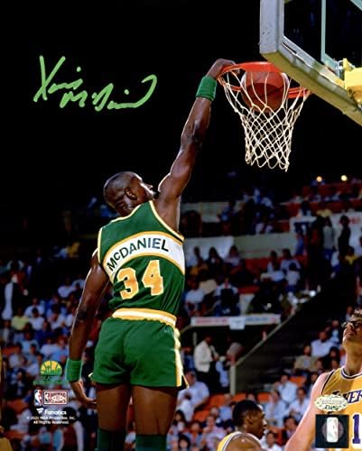 Xavier McDaniel חתימה 8x10 צילום סיאטל Supersonics Slam Dunk MCS Holo Stock 202453 - תמונות NBA