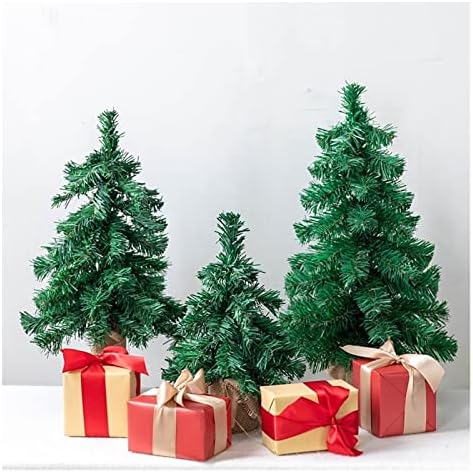 עץ חג המולד של Deflab 30 סמ, 40 סמ, 50 סמ, קישוט שולחן עבודה, עץ חג המולד של מיני ירוק, ילדים,