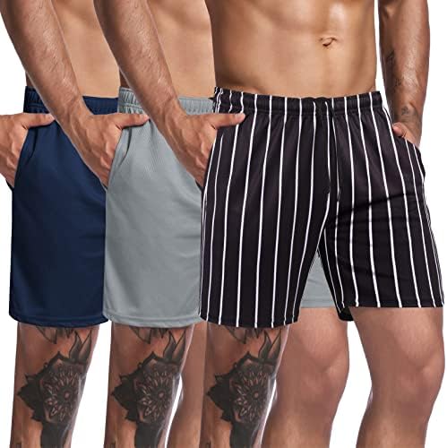 COOFANDY MEN 3 Pack Pack Pack Waloce מכנסיים קצרים ברמת משקולות הרמת משקולות מכנסיים אימון פיתוח