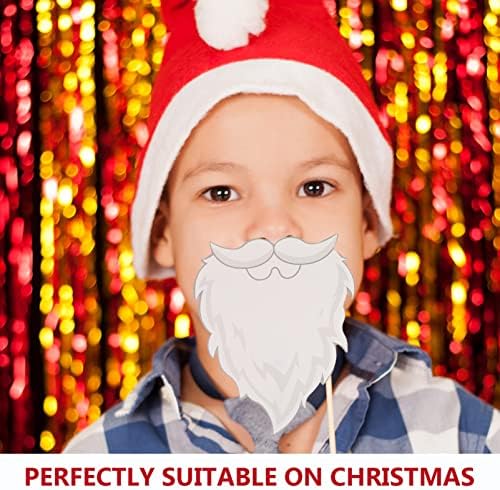 אבזרי Aboufan 32 PCS מקל לשנה מקלות עם ערכת אביזרי חג המולד מסיבת selfie מצחיק העדף קישוט תמונה תאי חג