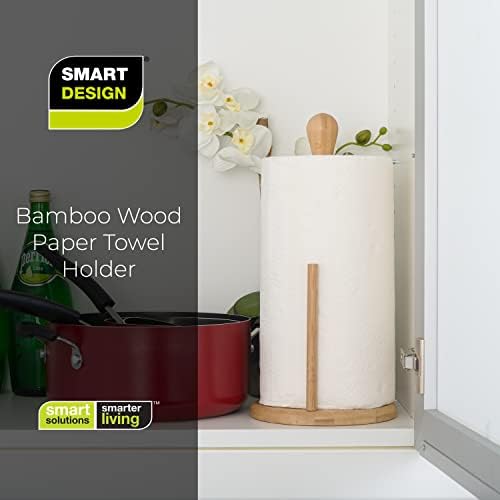 חכם עיצוב עץ נייר מגבת מחזיק-מתאים סטנדרטי גודל נייר מגבת לחמניות - מטבח השיש מעמד, אמבטיה ארגונית מתלה, עומד