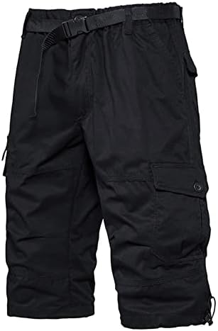 מכנסיים קצרים מטען מזדמנים 7 אינץ 'מכנסיים קצרים אופנה לגברים אופניים לרכיבה על אופניים במכנסיים