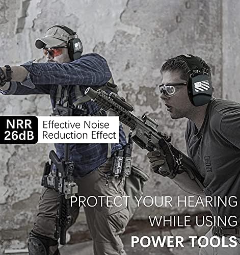 Prohear 016 דו-זוגות הגנת אוזניים הגנה על אוזניות אוזניים, NRR 28DB הפחתת רעש רזה מגן שמיעה פסיבי