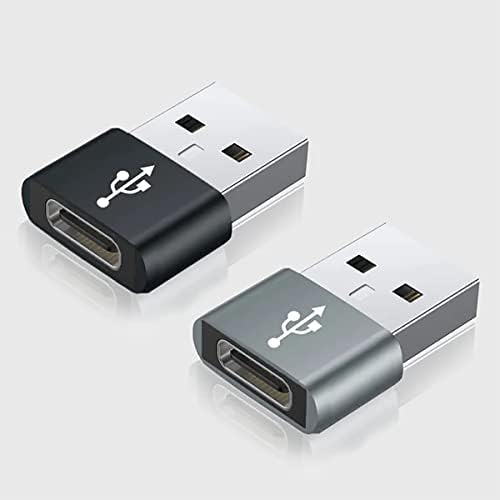 USB-C נקבה ל- USB מתאם מהיר זכר התואם למכשירי Samsung SM-M305FN/DS עבור מטען, סנכרון, מכשירי OTG כמו מקלדת,