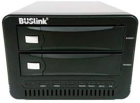 Buslink 2-Bay Raid 1 מראה USB 3.0/ESATA כונן קשיח שולחן עבודה חיצוני 4TB + 4TB מראה