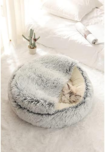 חורף 2 ב 1 עגול חתול מיטת סגנון 4-סופגנייה כלב מיטת מחצלת כרית מיטת בית עבור כלב חתול מחמד אספקת