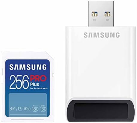 Samsung Pro Plus כרטיס SDXC בגודל מלא פלוס קורא 256GB,
