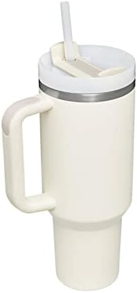 כוס 40oz כוס קרח גדולה ידית סיליקון ידית קפה כוס גומי צבע גומי כוס תרמוס כוס עם קש