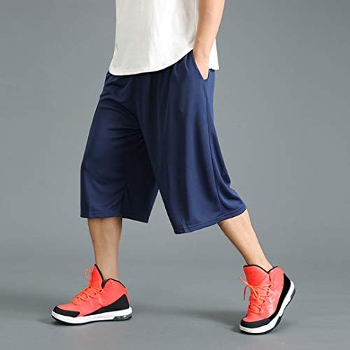 בתוספת גודל קיץ מזדמן גברים מוצק ספורט ריצה אימון מכנסיים קצרים מהיר יבש פעיל בגדי גברים מכנסיים