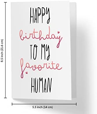 כרטיס יום הולדת מתוק של KARTO לחבר, גדול 5.5 x 8.5 כרטיס יום הולדת לאישה, כרטיס יום הולדת לבעל -