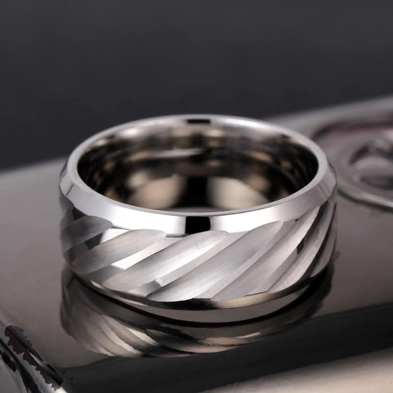 קולסו 8 ממ כסף טבעת מים גל טבעות לגבר ונשים אישית טבעות אישית חקוק טבעת-72527