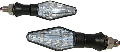 שחור סדרתית מנורת הפעל אותות אורות הוביל הפעל אותות ידע זה אינדיקטורים תואם עבור 2006 קוואסאקי קונקורס 1000