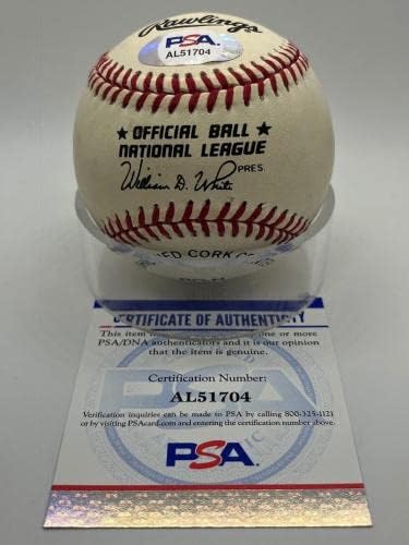 דארן לואיס סן פרנסיסקו ענקי חתימה חתמה על חתימה רשמית MLB בייסבול PSA DNA - כדורי בייסבול חתימה
